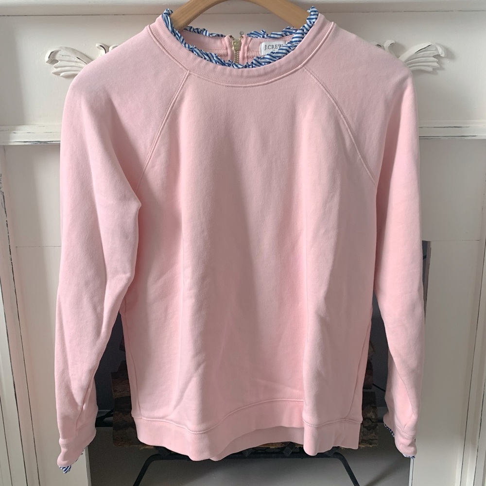 J. Crew cotton scalloped crew neck